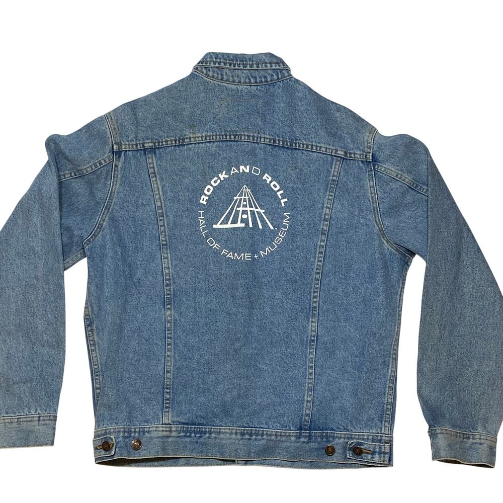 Lee Rock & Roll Hall Of Fame Denim Jacket Mens Medium Classic Blue Wash